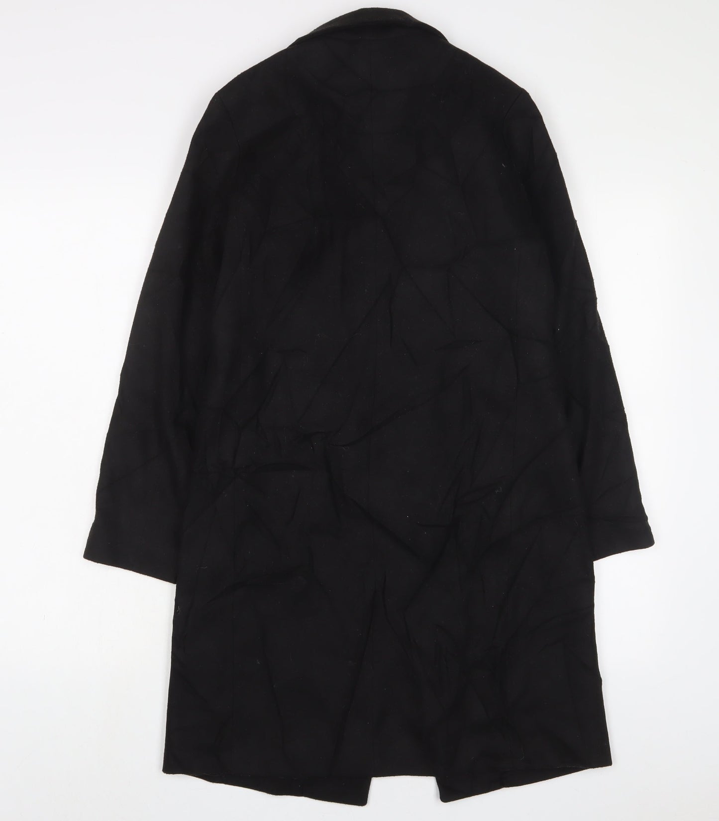 Womens UK Size 4 New Look Black Overcoat