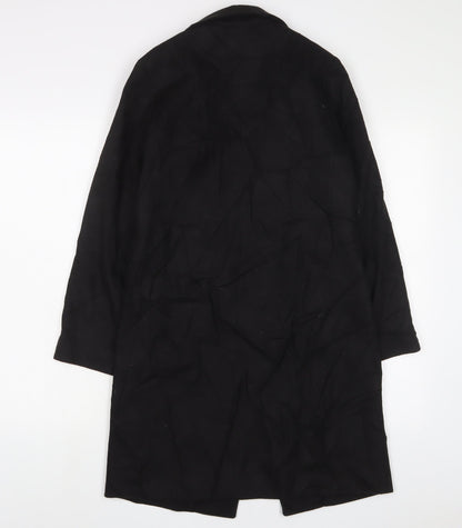 Womens UK Size 4 New Look Black Overcoat