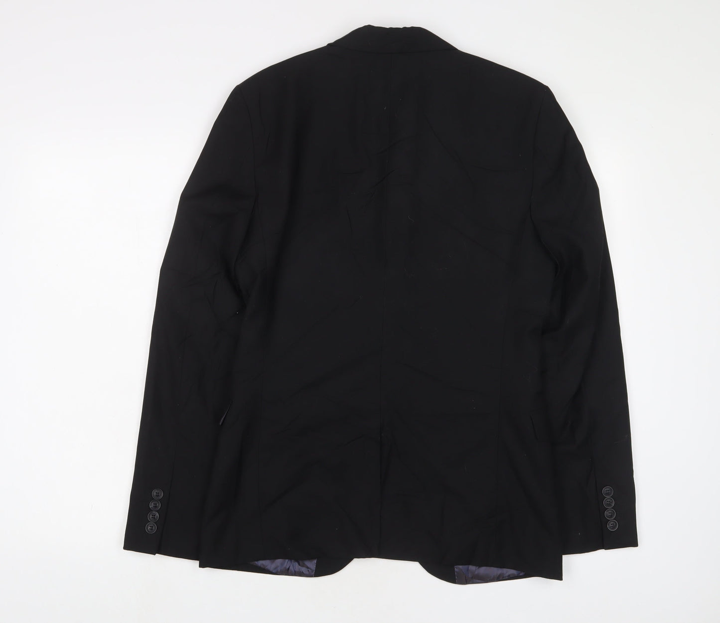 Mens UK Size 36 Topman Regular Black Suit Jacket