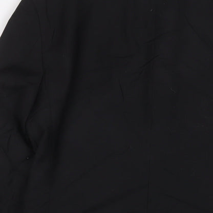 Mens UK Size 36 Topman Regular Black Suit Jacket