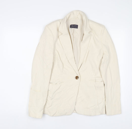 Womens UK Size 8 Marks and Spencer Ivory Jacket