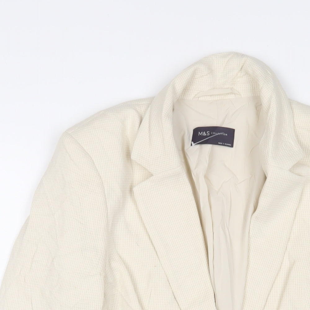 Womens UK Size 8 Marks and Spencer Ivory Jacket
