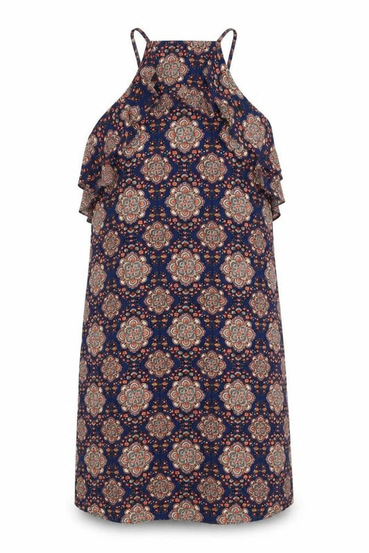 Hearts & Bows Womens Multicoloured Fair Isle Polyester A-Line Size 10 V-Neck Pullover - Cold Shoudler