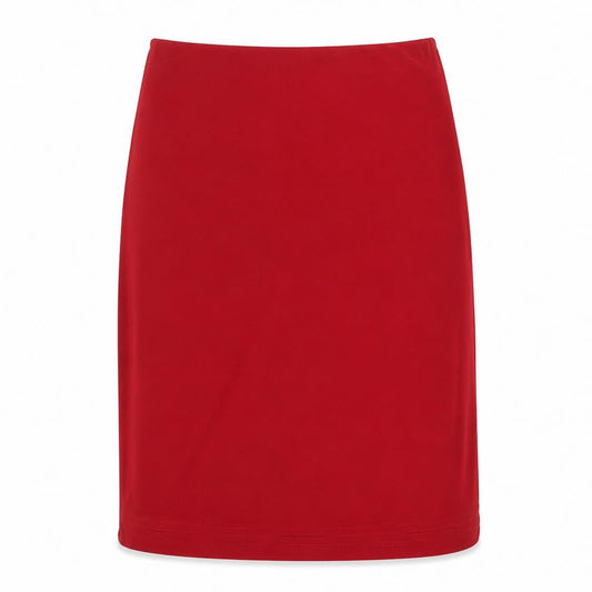 Hotdog Womens Red Polyester A-Line Skirt Size 10 - Cut out