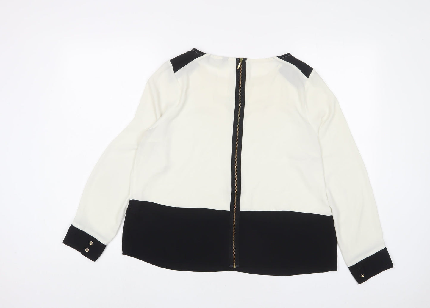 Womens UK Size 12 Marks and Spencer White Basic Blouse