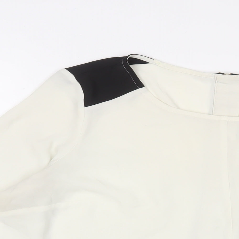 Womens UK Size 12 Marks and Spencer White Basic Blouse