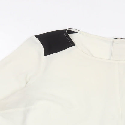Womens UK Size 12 Marks and Spencer White Basic Blouse