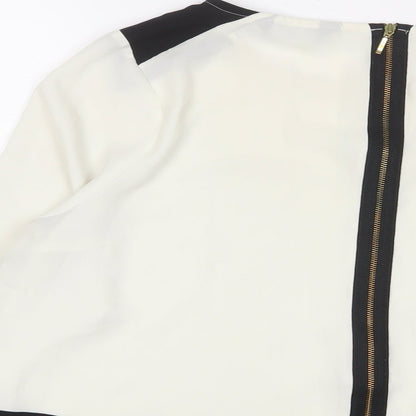Womens UK Size 12 Marks and Spencer White Basic Blouse
