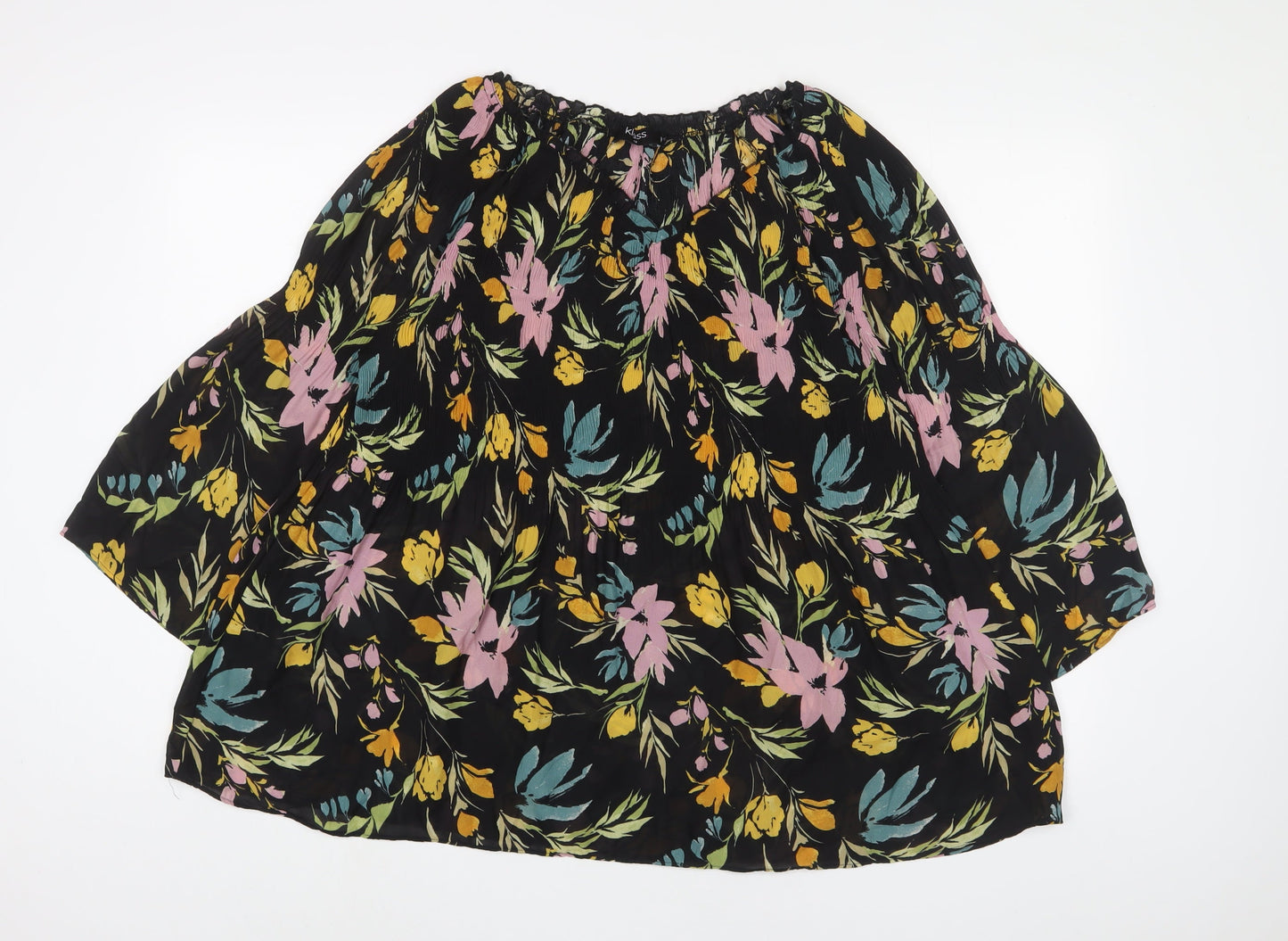 Womens UK Size 18 Klass Black Basic Blouse