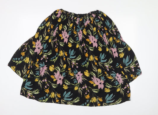 Womens UK Size 18 Klass Black Basic Blouse