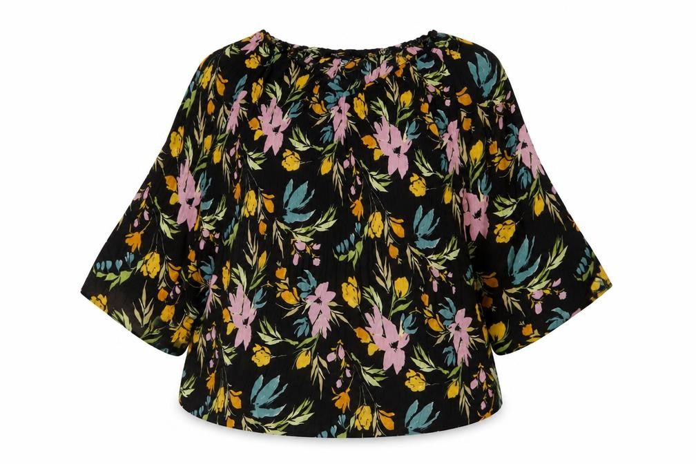 Womens UK Size 18 Klass Black Basic Blouse