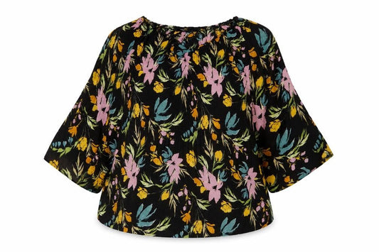 Womens UK Size 18 Klass Black Basic Blouse