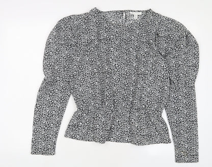 Womens UK Size 14 Topshop White Basic Blouse