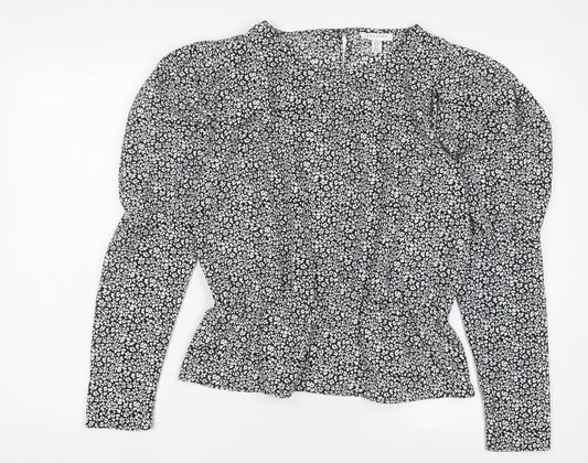 Womens UK Size 14 Topshop White Basic Blouse