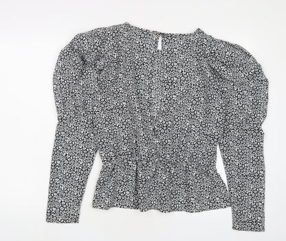 Womens UK Size 14 Topshop White Basic Blouse