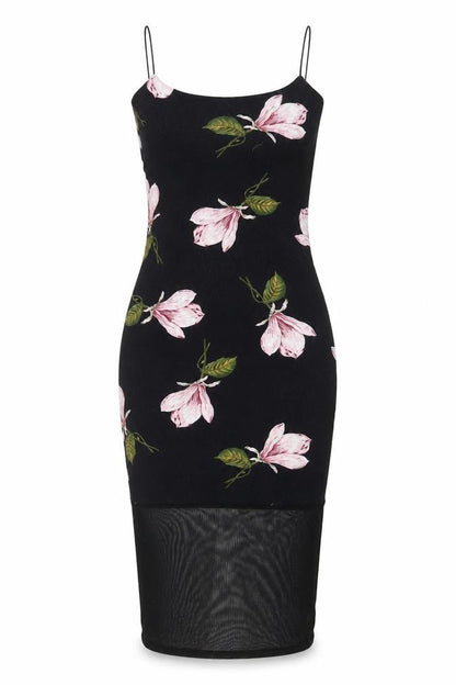 ASOS Womens Grey Floral Viscose Bodycon Size 10 Scoop Neck Pullover
