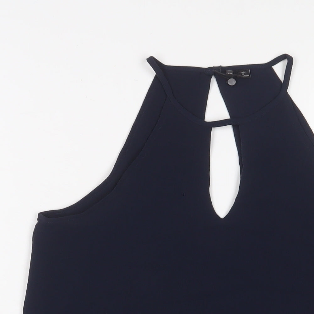 Womens UK Size 6 ONLY Blue Basic Tank