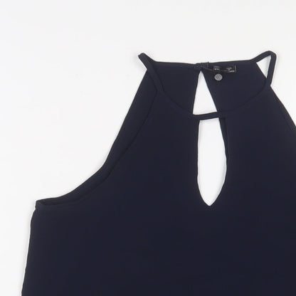 Womens UK Size 6 ONLY Blue Basic Tank