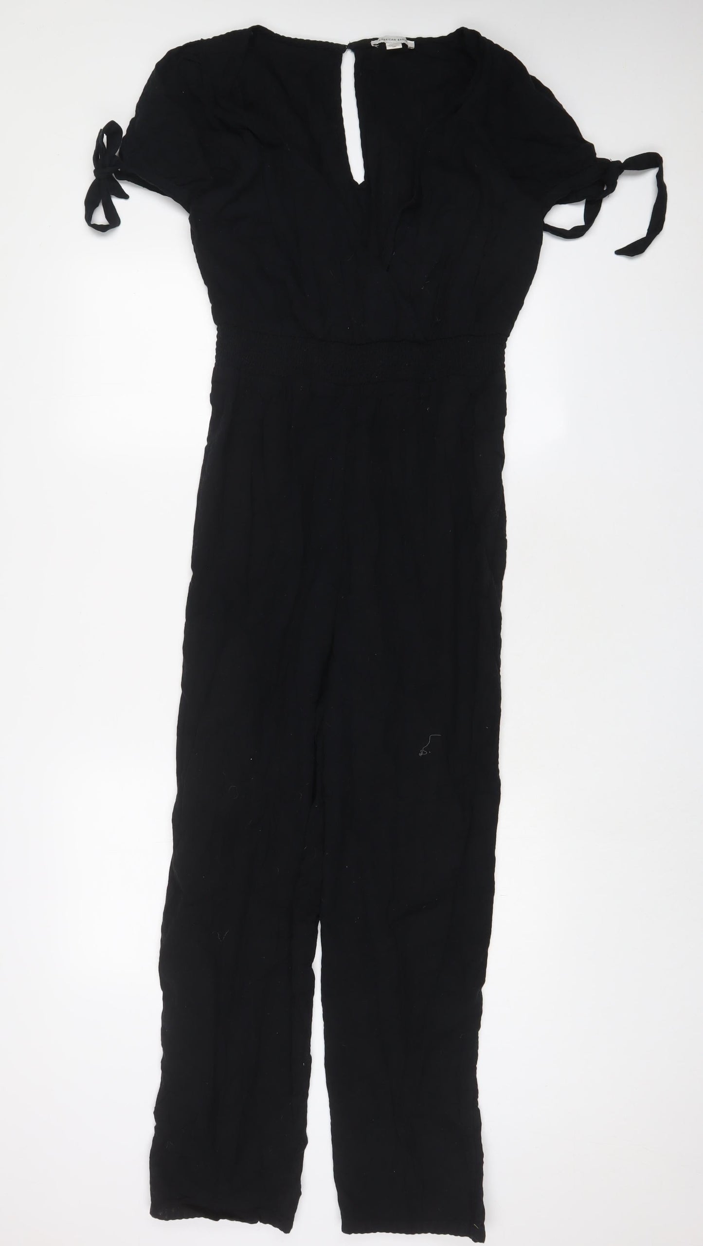 Womens UK Size M American Eagle Outfitters One-Piece Black Jumpsuit