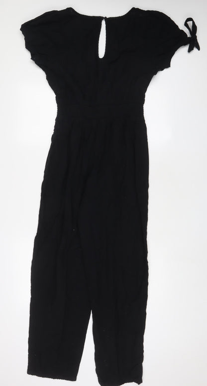 Womens UK Size M American Eagle Outfitters One-Piece Black Jumpsuit