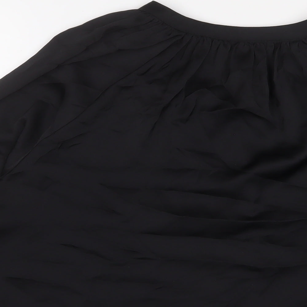 Womens UK Size 14 H&M Black Basic Blouse