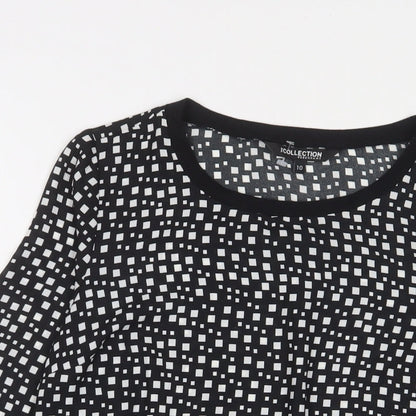 Womens UK Size 10 Debenhams Black Basic Blouse