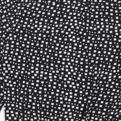 Womens UK Size 10 Debenhams Black Basic Blouse