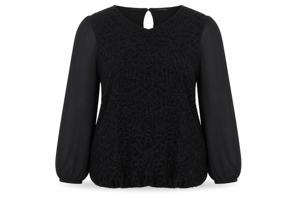 Womens UK Size 16 Quiz Black Basic Blouse