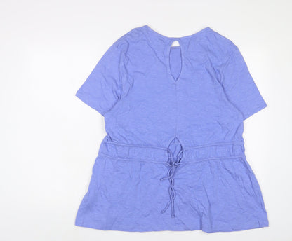 Womens UK Size 16 Simply Be Purple Tunic T-Shirt