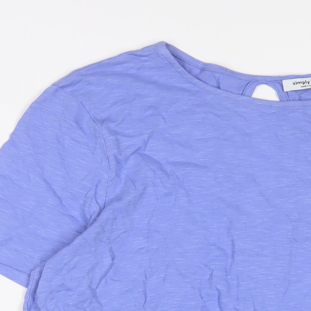 Womens UK Size 16 Simply Be Purple Tunic T-Shirt