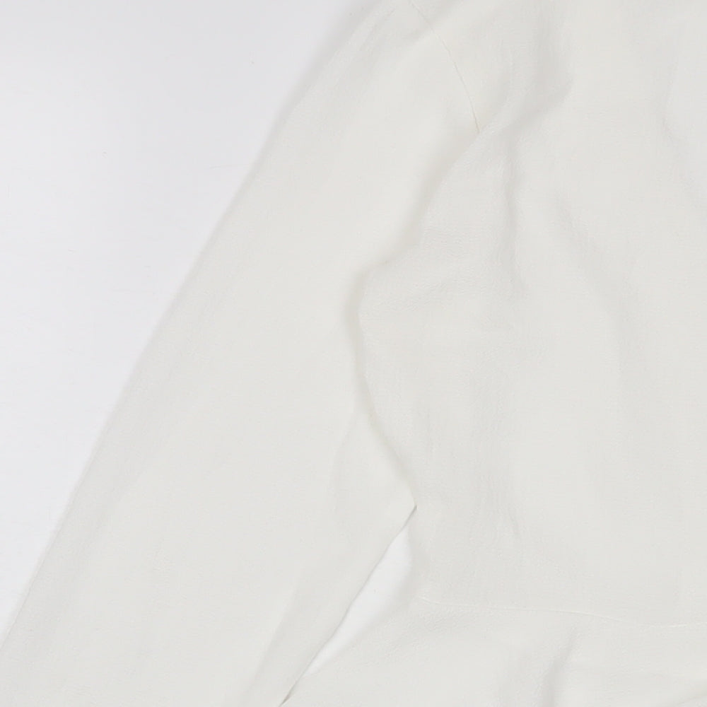 Womens UK Size 6 Missguided White Basic Blouse