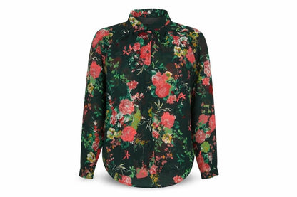Womens UK Size 18 Only Green Basic Button-Up