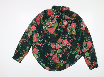 Womens UK Size 18 Only Green Basic Button-Up