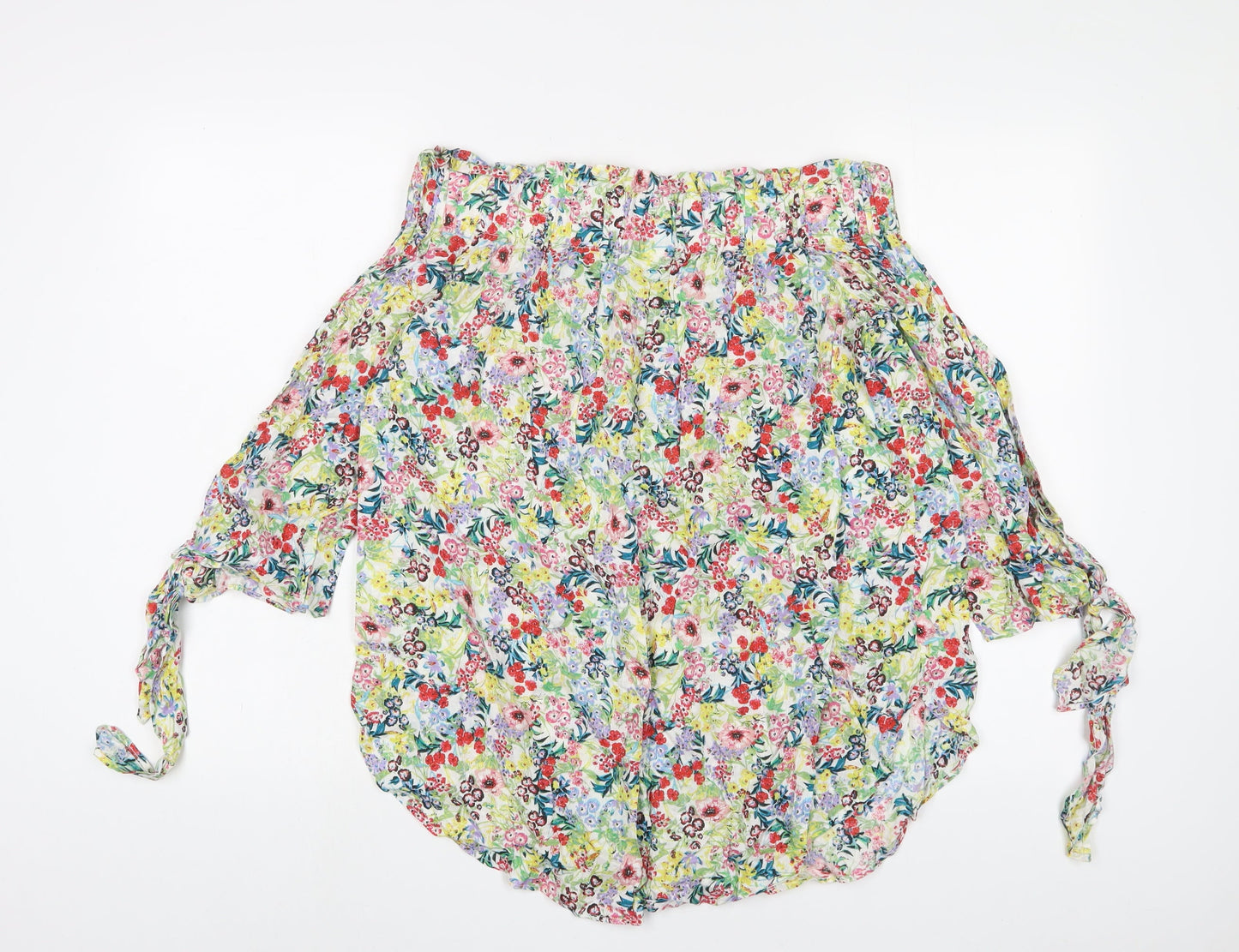 Womens UK Size 10 H&M Multicoloured Basic Blouse