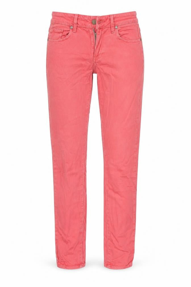 Page Womens Pink Cotton Blend Straight Jeans Size 26 in L28 in Regular Zip