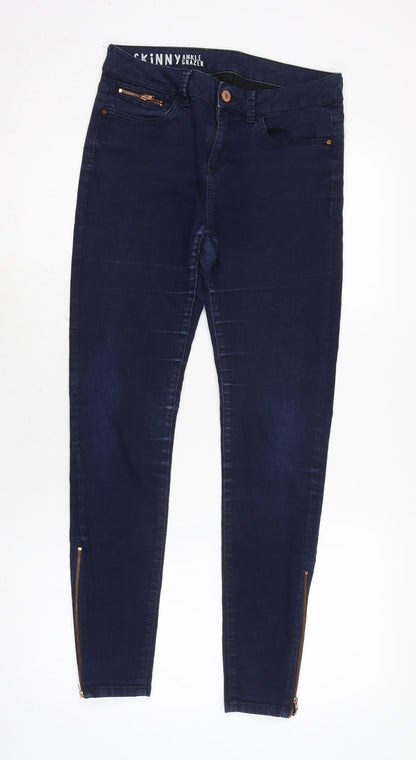 Womens UK Size 10 Marks and Spencer Regular Fit Tapered Blue Jeans