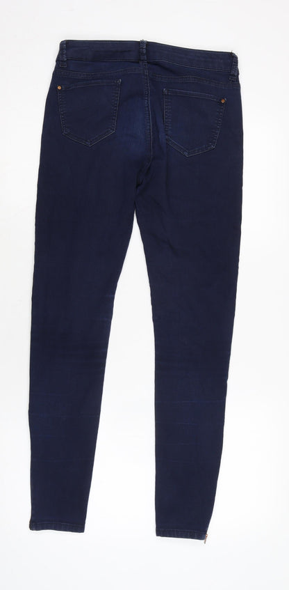 Womens UK Size 10 Marks and Spencer Regular Fit Tapered Blue Jeans