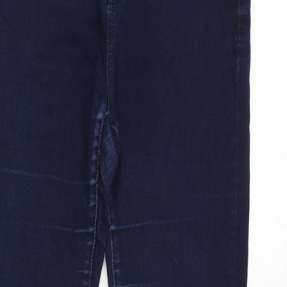 Womens UK Size 10 Marks and Spencer Regular Fit Tapered Blue Jeans