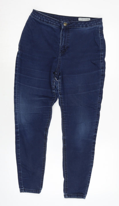Womens UK Size 12 Marks and Spencer Regular Fit Skinny Blue Jeans