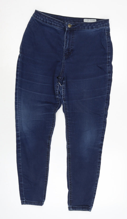 Womens UK Size 12 Marks and Spencer Regular Fit Skinny Blue Jeans