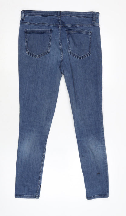 Womens UK Size 12 Marks and Spencer Regular Fit Skinny Blue Jeans