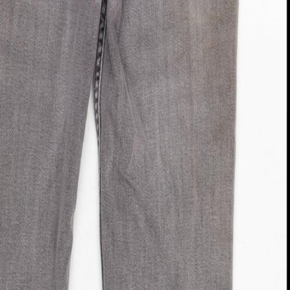 Womens UK Size 14 Marks and Spencer Regular Fit Straight Grey Jeans