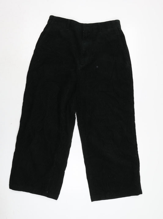 Womens UK Size 28 in Uniqlo Regular Fit  Black Trousers