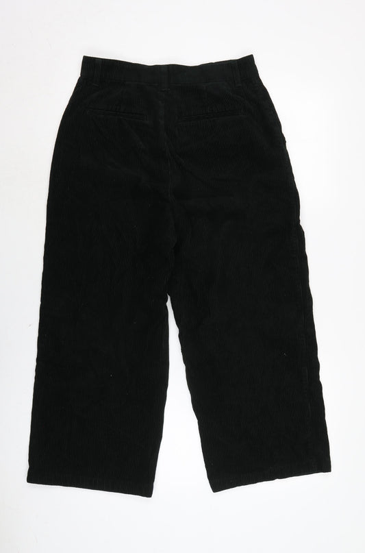 Womens UK Size 28 in Uniqlo Regular Fit  Black Trousers