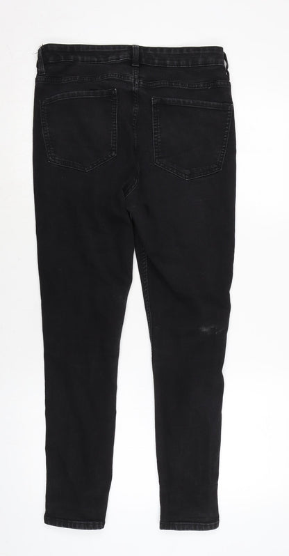 Womens UK Size 12 Marks and Spencer Regular Fit Tapered Black Jeans