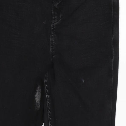 Womens UK Size 12 Marks and Spencer Regular Fit Tapered Black Jeans