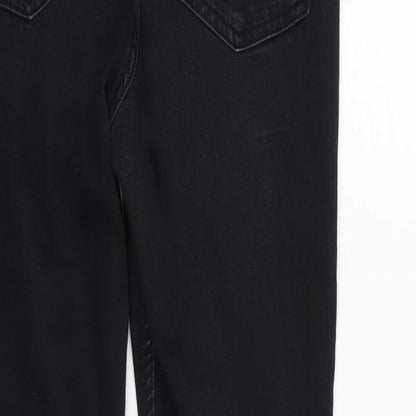 Womens UK Size 12 Marks and Spencer Regular Fit Tapered Black Jeans