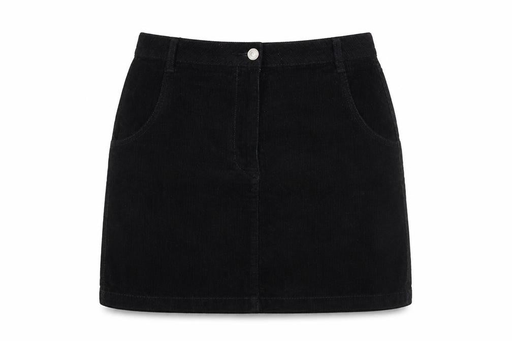Womens UK Size 10 Papaya A-Line Corduroy Skirt