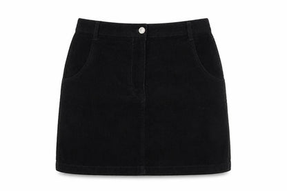 Womens UK Size 10 Papaya A-Line Corduroy Skirt