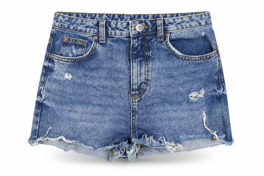 Womens UK Size 10 Denim & Co. Regular Fit Cut-Off Shorts